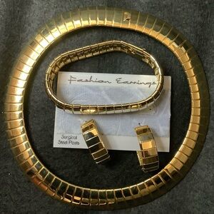 Vintage Gold-Tone Jewelry Set NWOT